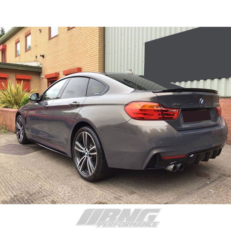 BMW 4 Series F32 Coupe Spoiler: Gloss Black Performance Style