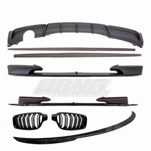 BMW 3 SERIES F30 M PERFORMANCE STYLE KIT WITH GRILLS MATTE